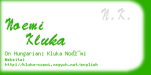 noemi kluka business card